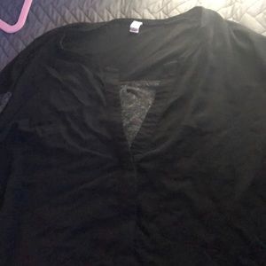 General fawn black and gray long sleeve shirt